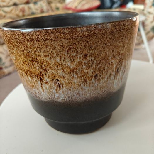German 20th Century  Planter Plant Pot  1990s Fat Lava