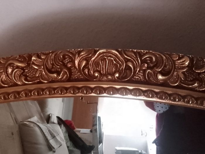 Large Oval Gilt Framed Mirror