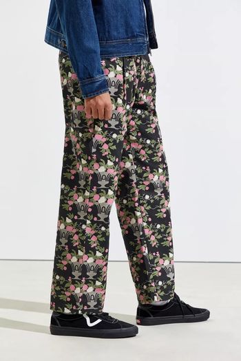 Lazy Oaf Mens Floral Trousers