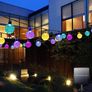 Solar Garden Lights Outdoor Waterproof, 50LED 7M/23Ft Solar Fairy Lights, Crystal Ball Lights with 8 Modes, Decorative Lighting for Home, Yard, Patio, Party, Wedding, Christmas Image 4