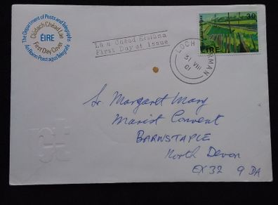 Ireland Stamps : Irish Art , Railway Embankment , By W. J. Leech - First Day Cover , 1981