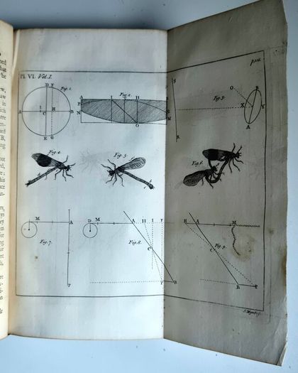 1742. The Philosophical History and Memoirs of the Royal Academy of Sciences at Paris. 1st Edition.  London, First Edition, Octavo, 8vo, Antiquarian, Rare Book, Scientific, Natural Philosophy, French Science, Translation, Abridgment, Copper-Plates.