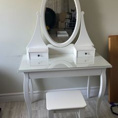 Dressing vanity table & stool