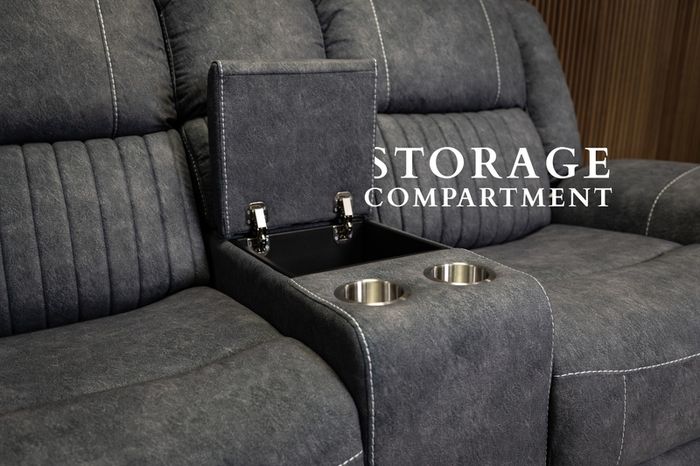 Hannah Electric Micro Fabric Recliner Sofa