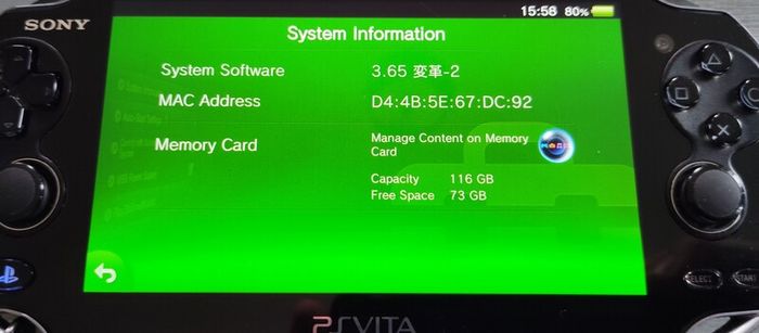 Psvita 1004 Oled Modded Henkaku 128gb Original Charger Excellent