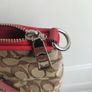 Coach Prairie Satchel Bag 36311 Brown Khaki Red Image 9