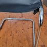 tubular steel chair in chrome and leather mid century genuine classic Image 9