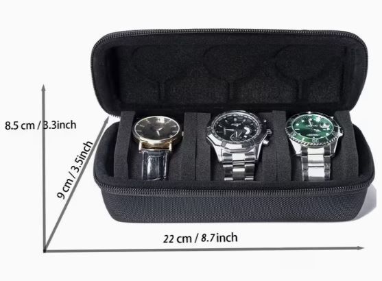 3-Slot Watch Storage Case, new, unopened.
