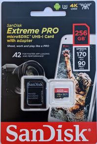 Sandisk Extreme Pro Micro Sd Microsd Card 256gb Fast Super Speed U3 V30