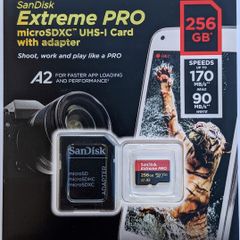 Sandisk Extreme Pro Micro Sd Microsd Card 256gb Fast Super Speed U3 V30