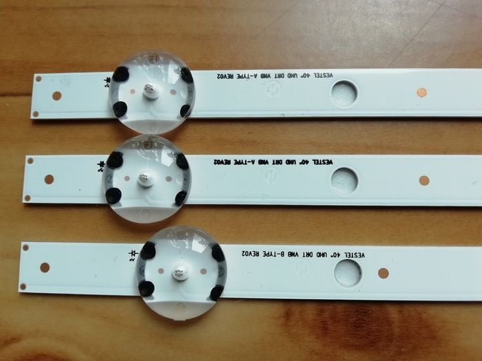 3pc Led Strip For Vestel 40'' Uhd Drt Vnb A+b Jvc Lt-40c860 Lt-40c880 Lt-40c890 Ves400qnds