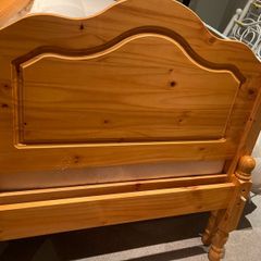 As New - Beautiful Pine Wooden Single Bed Frame - Can Deliver