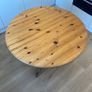 Kitchen Table - Pine - Rustic - Circular. Image 8