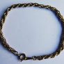 Vintage Gold Plated Twisted Rope Chain Bracelet length 7,5" Image 7