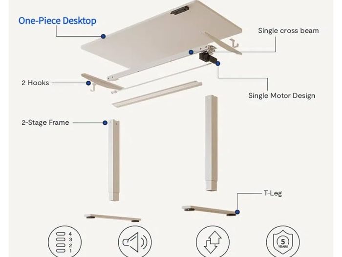 Electric Standing Desk Height Adjustable