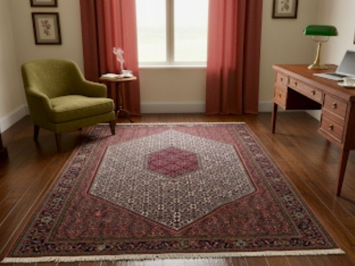 Stunning Persian Bidjar Rug and Runner Hand Knotted Rug Carpet