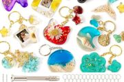 FREE P&amp;P 182Pcs Resin Moulds Silicone Kit, 32 Pendants Epoxy Resin Moulds Keychain Making Set, DIY Jewelry Resin Keychain Molds for Keyring Charm Craft