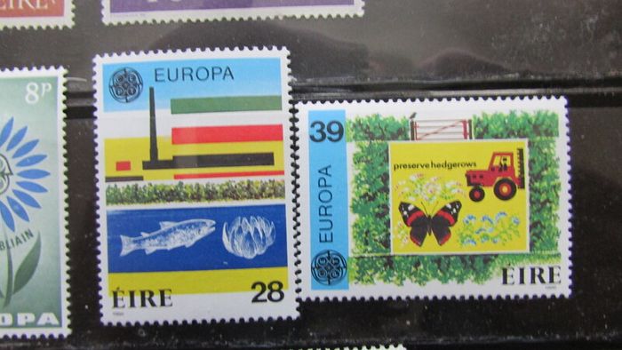Ireland.Four Irish Europa Stamps Sets 1960-1986.Mint Never Hinged.
