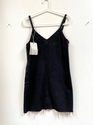 Black denim dress