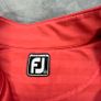 FootJoy Mens 1\4 Zip Golf Top -Salmon Pink Stripes - Athletic Fit - Stretch - 2XL Image 6