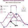 Gymnastics Bar Folding Gymnastics Equipment with Gymnastic Rings Adjustable Height Horizontal Bar for Kids/Home Girls/Children Ages 3-12 Years. Image 2