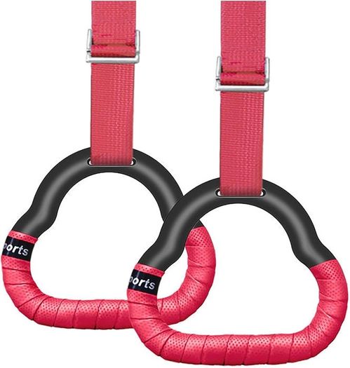 NEW SALE | Gymnastic Rings Set Childrens Home Fitness Training Equipment with Adjustable Buckle