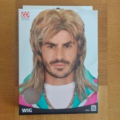 80s dirty blonde mullet wig