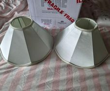 2 x vintage lamp shades