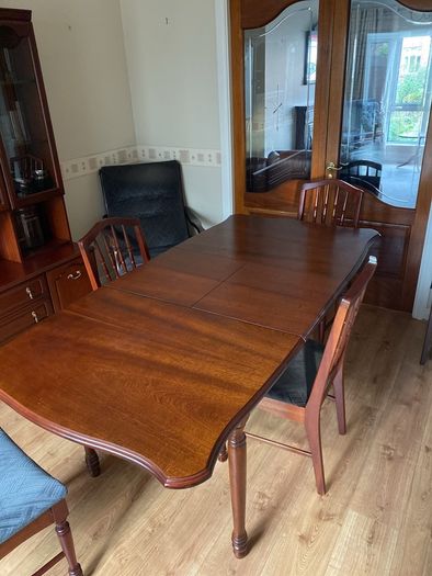 4 Seater Mahogany Dining Table and 4 Chairs