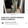 Zara Full Length Wrinkle Effect Jumpsuit Image 4