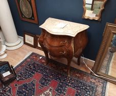 French marble top cabinet