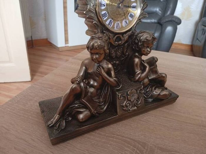 Vintage Cherub Mantel Clock by Academy
