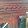 Vintage mahogany display cabinet with key Image 3