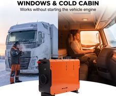 All in one 8KW Diesel Heater 12V/24V/240V, Bluetooth, LCD, Auto Start-Stop, 1.5m Cord, High Altitude Mode for RV Camping Tent
