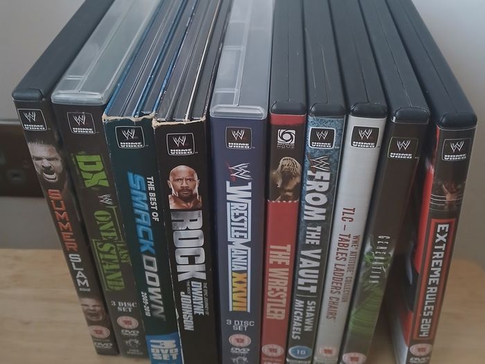 WWE DVD Bundle 10 Titles Wrestling Job Lot