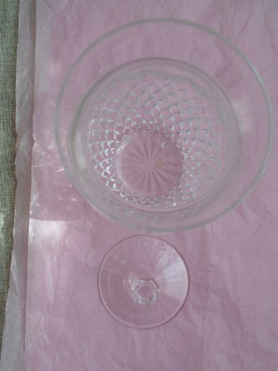 Cut glass lidded jar,Glass jar, Storage,Home decor,Gift