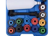 15pcs Engine Oil Funnel Filler &amp; Adaptor Set, Complete Kit for Efficient Oil Filling, Includes Carrying Case