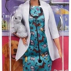 New:  Barbie pet vet with kitten