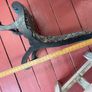 antique ebonised ladies nursing low slipper vintage chair Image 10