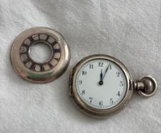 Antique Silver Half Hunter pocket watch