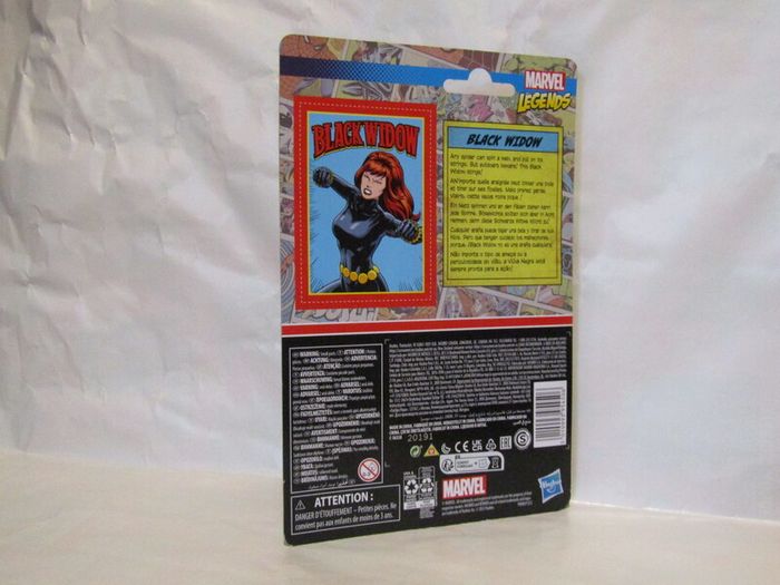 Marvel Legends Retro Kenner Black Widow Action Figure Retro Series 3.75 inches 9.5cm MOC Mint On Card