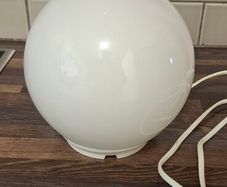 IKEA FADO White Glass Globe Table Lamp