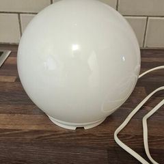IKEA FADO White Glass Globe Table Lamp