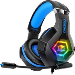 FREE EXPRESS SHIPPING Headset Stereo Surround Sound Gaming Headphones with Breathing RGB Light & Adjustable Mic for PS4 PS5 PC Xbox One Laptop Mac