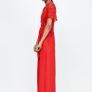 ZARA red jumpsuit with lace Image 4