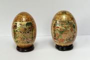 Vintage Satsuma porcelain Eggs PRICE DROP