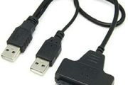 USB 2.0 to SATA 7+15 Pin 22Pin Adaptor