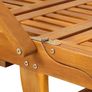 Acacia Wood   Garden Wooden Sun Lounger Chair Image 3