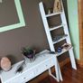 Rustic White Bedroom Shelf - Wooden Bathroom Shelves Image 10