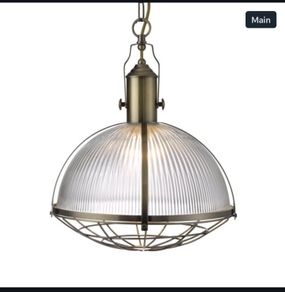 Searchlight 7601AB - Pendant ceiling light - industrial style cage